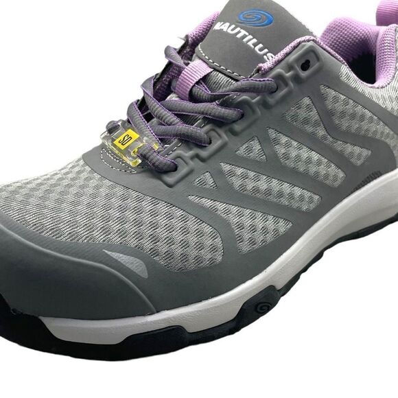 Nautilus Women's Gray Safety Velocity Carbon Toe Work Shoe Size 7.5 NWT - Picture 4 of 13